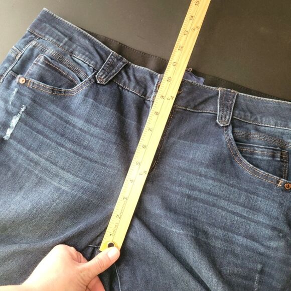 Democracy Ab Technology Skinny Distressed Jeans 18W - Picture 7 of 9